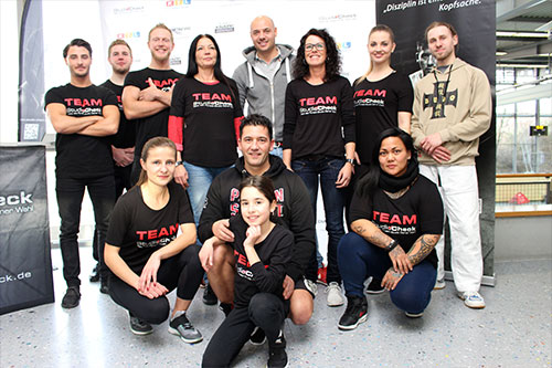 Team des Events 'Selbstverteidungung für Frauen'